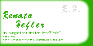 renato hefler business card